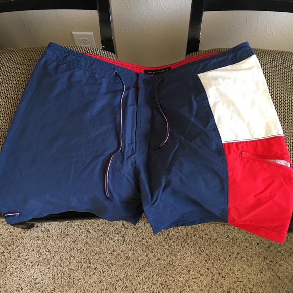 NWOT Timmy Hilfiger Draw String Swimming Trunks